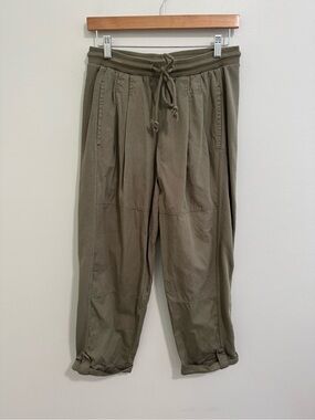 Anthropologie Daily Practice Cuffed Green Pants